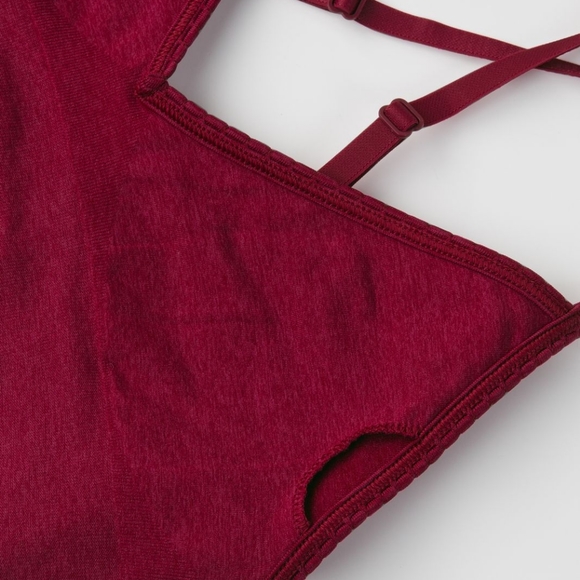 Lululemon Ebb To Street Bra "Heathered Bumble Berry" Sz 6 A/B cup New Condition - Picture 8 of 9